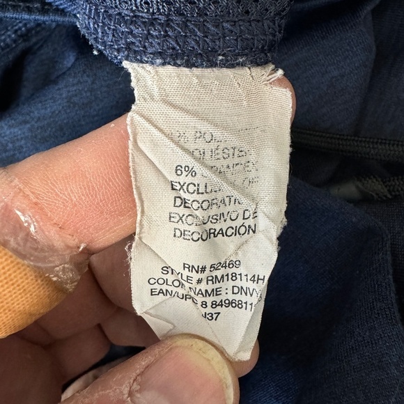 Russell Men's Blue/Black Elastic Waist Athletic Shorts Size Large Training Gym‎ - Picture 8 of 13